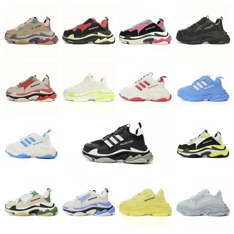 Balenciaga Triple S Mesh and Leather Dad Sneakers
