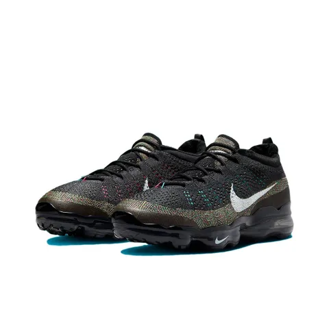 Nike Czarny Dzianinowy Codzienny Sneakersy Z Wielokolorowy Accents