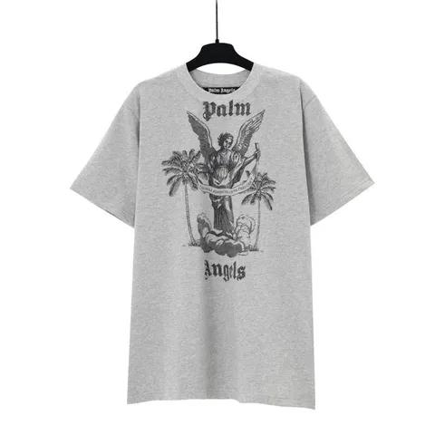 Palm Angels Gothic Angel Graphic Print T-Shirt