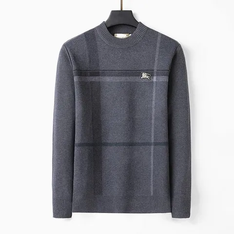 Burberry Plaid Wzór Bluza bez kaptura Sweter