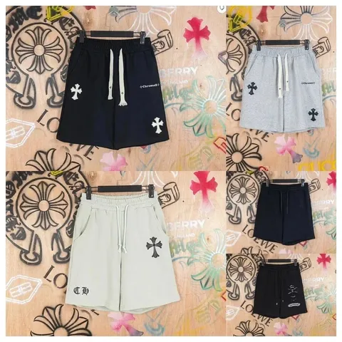 Chrome Hearts Codzienny Ściągacz Szorty Z Cross Graphics