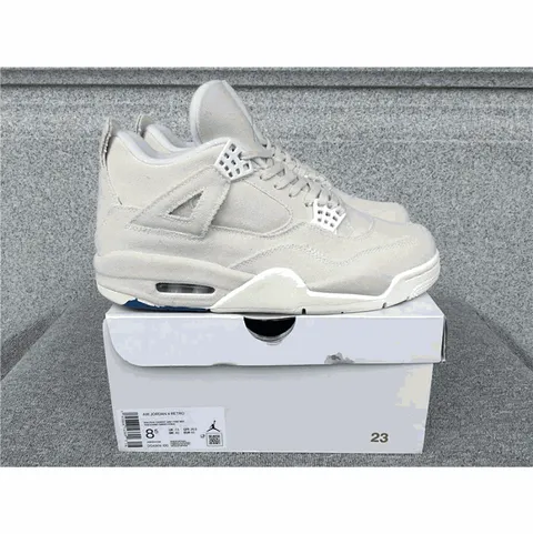 Jordan Air Jordan 4 Retro Cream Canvas Sneakersy
