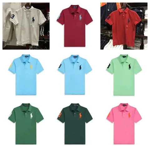 Ralph Lauren Krótki Rękaw Bawełniany Koszulka polo Z Haftowany Logo