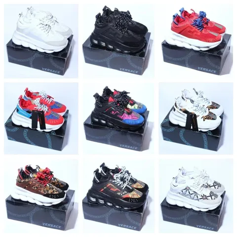Versace Chain Reaction Chunky Bubble Sole Sneakers