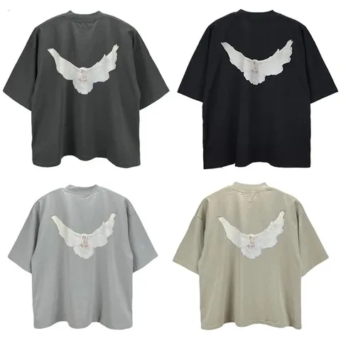Gucci White Dove Back Graphic Oversized T-Shirt