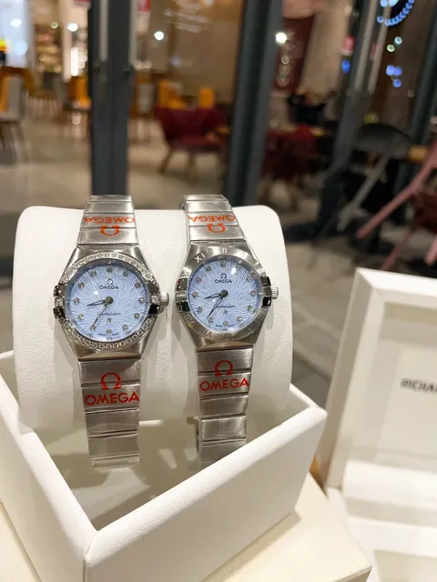 Omega Constellation Watch with Blue Dial