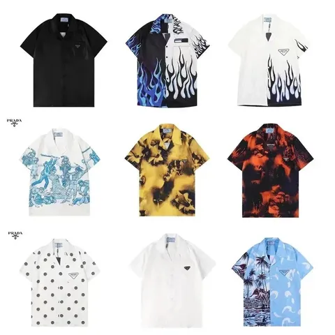 Prada Short Sleeve Button-Up Shirts