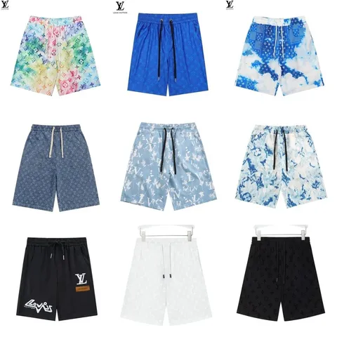 Louis Vuitton Casual Drawstring Shorts with Monogram Pattern