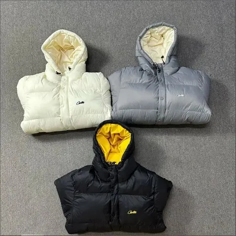Corteiz Script Logo Hooded Puffer Jacket