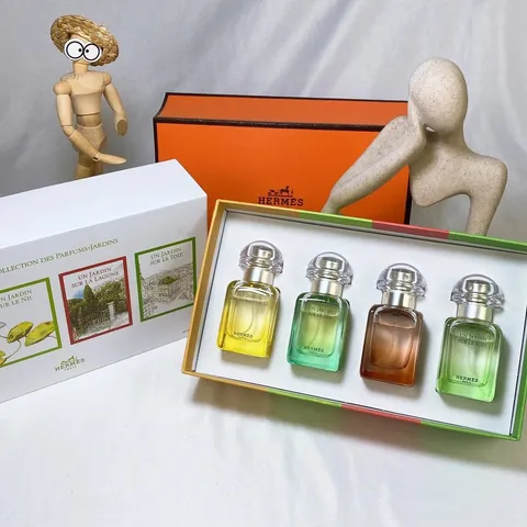 Hermes Jardins Miniature Four-Bottle Perfume Set