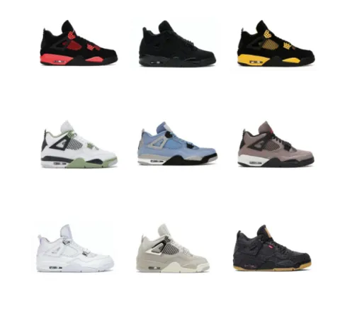 Jordan Air Jordan 4 Retro Siateczka Zamszowy Sneakersy