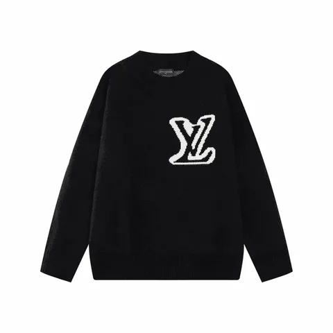 Louis Vuitton Black Knit Sweater