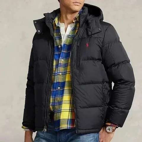 Ralph Lauren Men's Black Hooded Down Jacket