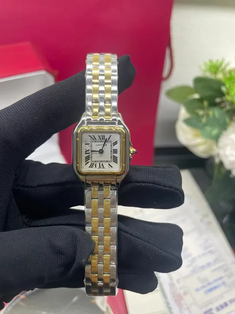 Cartier Two-Tone Wristwatch with Roman Numeral Dial