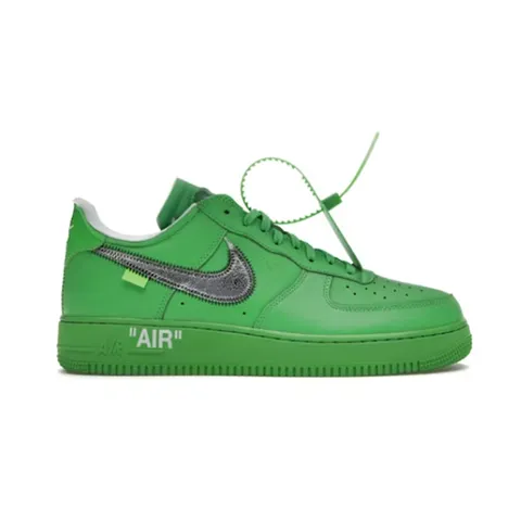 Nike Zielony Skóra Air Force 1 Low Sneakersy
