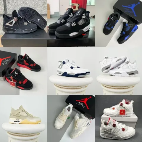 Jordan Air Jordan 4 Mixed Zamszowy Panel Wysoki profil Sneakersy