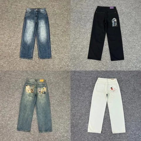 Chrome Hearts Cross Patch Denim Jeans — Multiple Washes