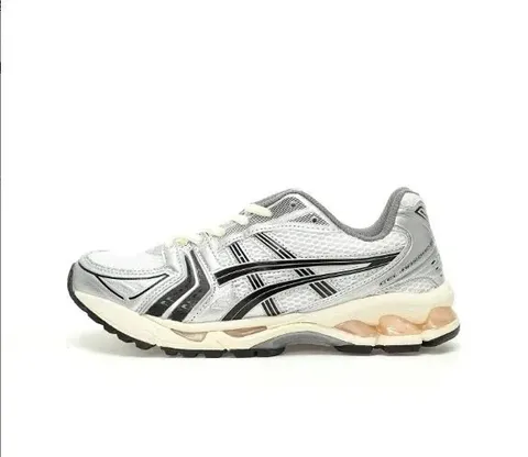 ASICS Gel-Kayano Silver Black Mesh Running Sneakers