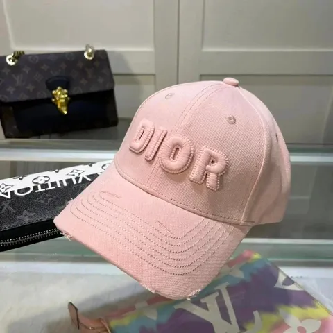 Dior Denim and Embroidered Baseball Caps
