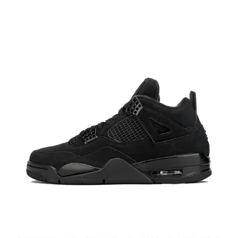 Jordan Air Jordan 4 Retro Czarny Zamszowy Sneakersy