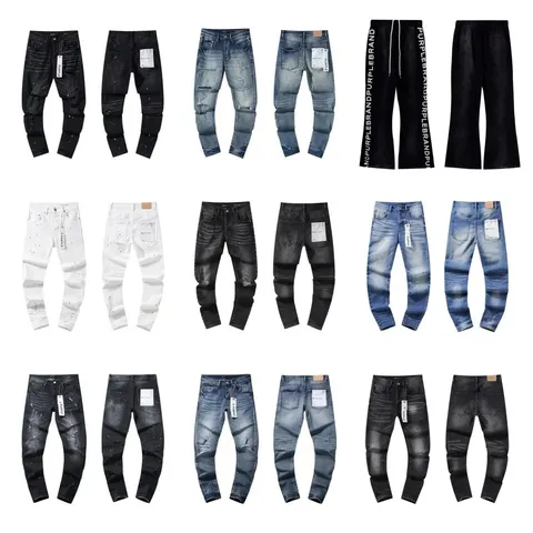 Purple Brand Collection of Distressed and Washed Denim Jeans