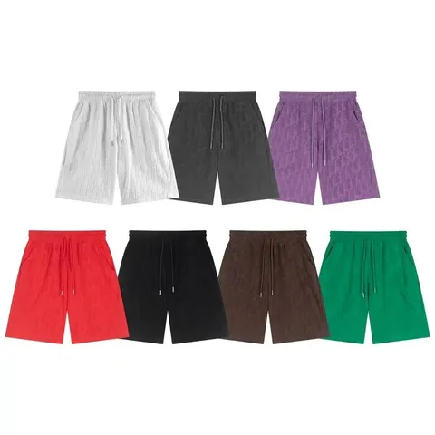 Dior Oblique Jacquard Drawstring Elastic Waist Cotton Shorts