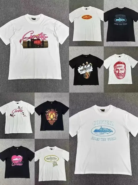 Corteiz Island-Logo Graphic Print Short-Sleeve T-Shirt