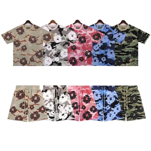 Corteiz Alcatraz Camouflage T-Shirt and Shorts Set