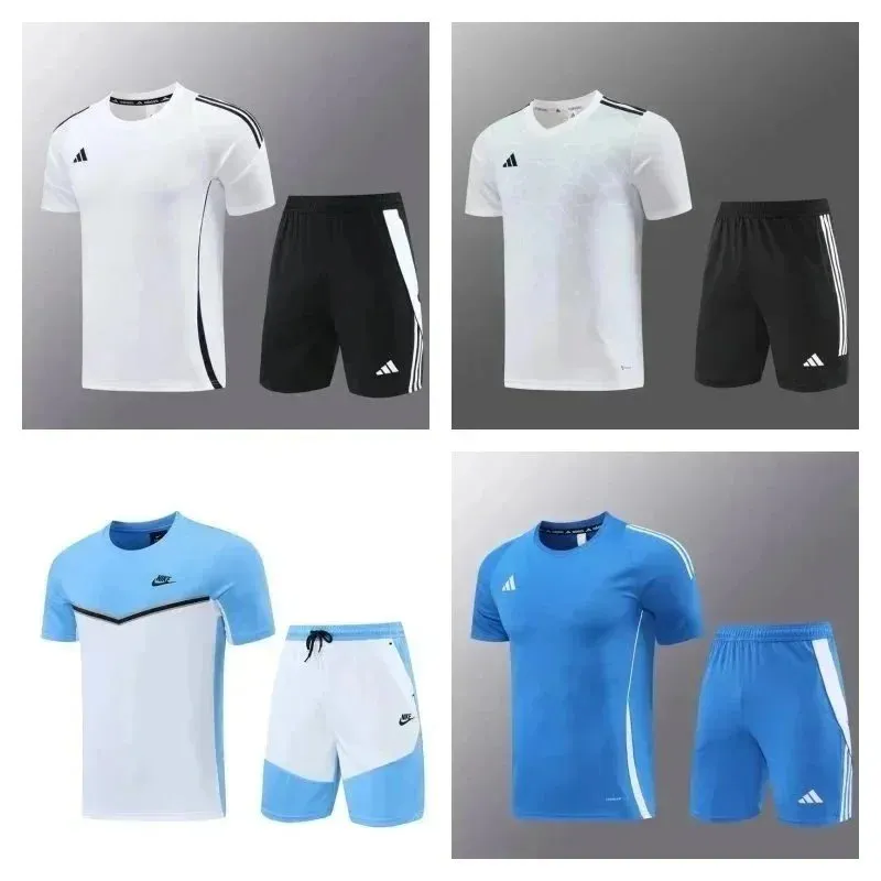 Nike zestaw sportowy z T-shirtem i szortami w kontrastowych kolorach