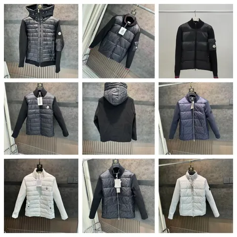 Moncler Men's Quilted Down and Knit Hybrid Jacket