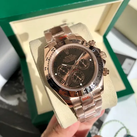 Rolex Daytona Rose Gold-Tone Chronograph Watch
