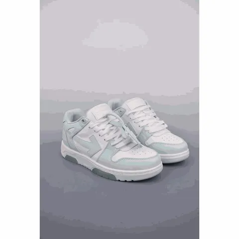 Off-Biały Biały Jasnoniebieski Arrow Logo Niski profil Sneakersy
