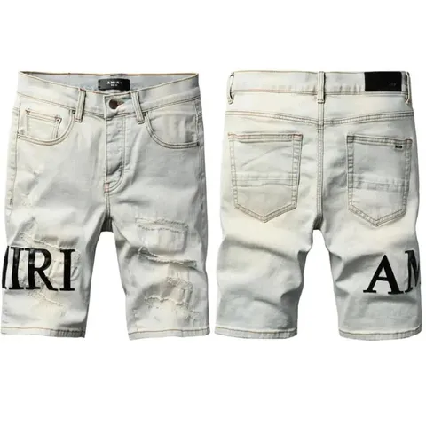 AMIRI Distressed Denim Shorts