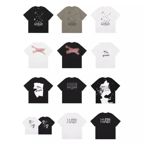 Maison Margiela Number Sequence Print Cotton T-Shirt