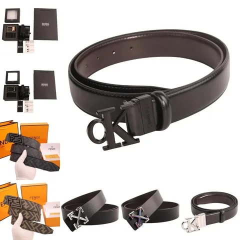 Fendi FF Zucca Monogram Reversible Leather Belt
