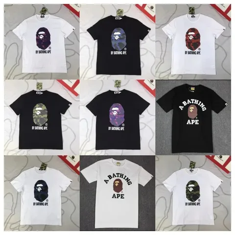 BAPE Short Sleeve T-Shirt with Ape Head Graphic
