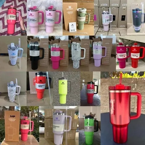 Stanley Insulated Stainless Steel Tumbler with Handle and Straw