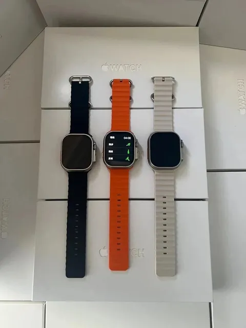 Apple Watch with Ribbed Silicone Band