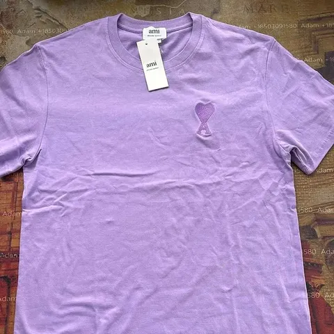 Ami Purple Short Sleeve T-Shirt