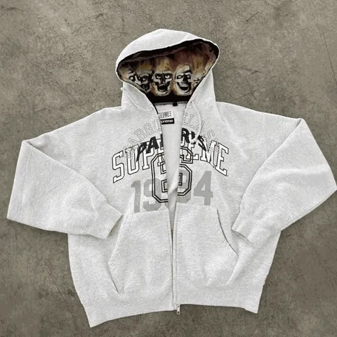 Supreme x MM6 Maison Margiela Zip Up Hooded Sweatshirt