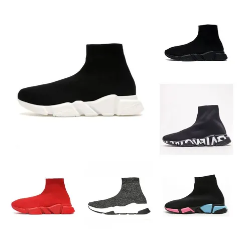 Balenciaga Knit Sock Sneakers with Segmented Rubber Sole