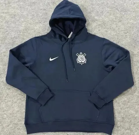 Nike Navy Blue Pullover Hoodie with Team Crest