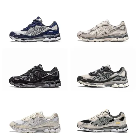 ASICS GEL-NYC Mesh Suede Wavy Outsole Chunky Sneakers