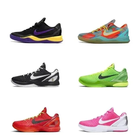 Nike Kobe 6 Scale-Textured Low-Top Basketball Shoes