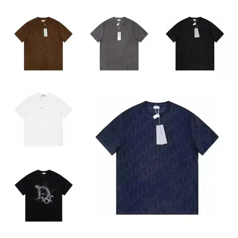 Dior Monogram Pattern Crew Neck T-Shirt