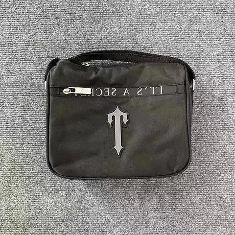 Trapstar Black Nylon T-Logo Crossbody Bag