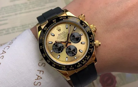Rolex Daytona Cosmograph Gold-Tone Chronograph Watch
