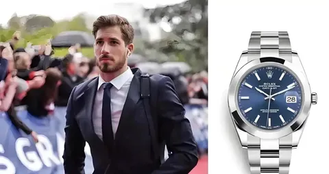 Rolex Oyster Perpetual Datejust Watch with Blue Dial