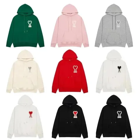 Ami Embroidered Heart Pullover Hoodie